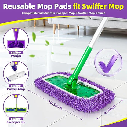 Reusable Mop Pads Compatible