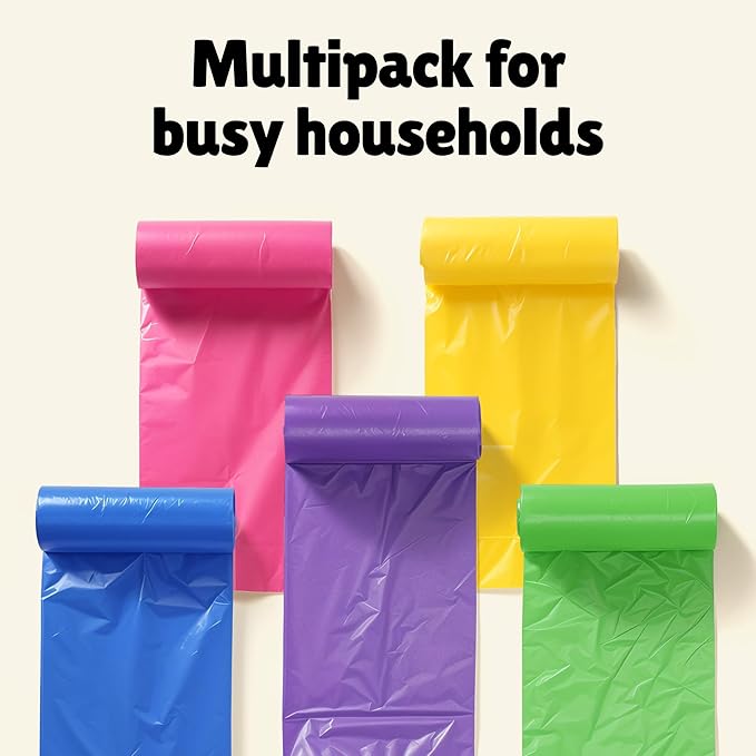 FORID Small Trash Bags 1.2 Gallon Colored