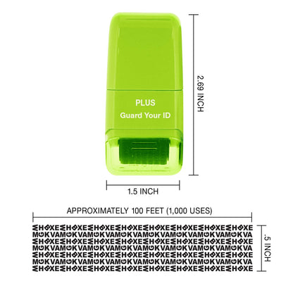 Guard Your ID Identity Protection Stamp Roller, Deluxe Multi-Color 4-Pack