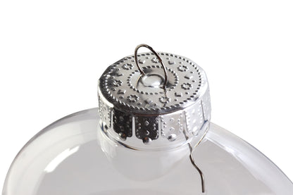 Creative Hobbies Clear Plastic Fillable Christmas Ornament Discs 100mm (3.94") - Great for Crafts, Holidays and Weddings | Pack of 12