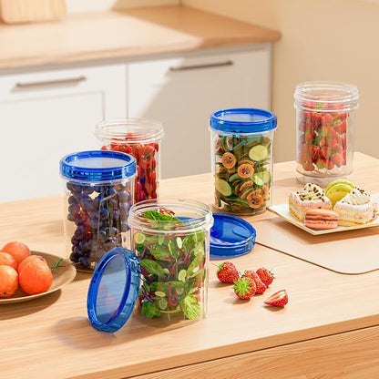 Food Storage Freezer Containers Clear Bottom