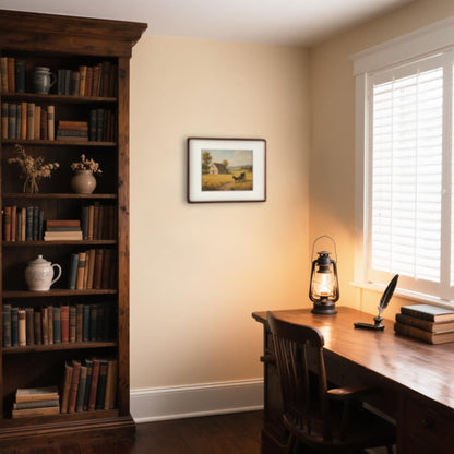 Husteria 11x14 Frame, Solid Walnut Wood Poster Frame with Mat for 8x10 or 11x14 without Mat, Rounded Corner Walnut Wooden Frame, Gallery Wall Frames for Art, Horizontal or Vertical Wall Mounting
