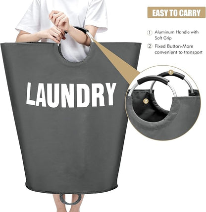 160L XX-Large Laundry Basket, Freestanding Tall Clothes Hamper, Collapsible