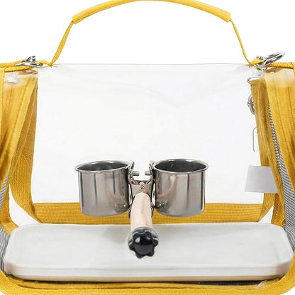 Genérico Bird Carrier Backpack | Backpack with Hanger for Bird Transport | Parakeet Carrier, Parrots, Parakeets, Nymphs, Conuros, Cockatiels: Outdoor, Camping, Holidays