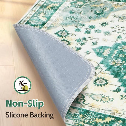 Washable Pee Pads for Dogs, 2 Pack Reusable Puppy Training Pads 72"x72" Super Absorbent Waterproof Dog Training Pads, Non-Slip Potty Pads, Whelping Pads Litter Mat Green Medallion