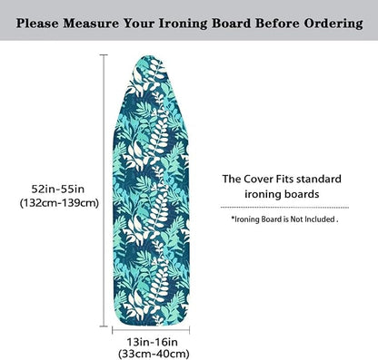 Watercolor Leaf Steam Ironing Board Cover Stain Resistant, Minimalism Leaves