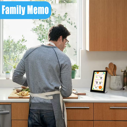 Magnetic Desktop Bulletin Board with Stand for Home, Office & Kitchen, Tabletop Memo & Memo Display Board for Notes, Menus & Office Supplies(13.78 x 10 x 4 Inches)