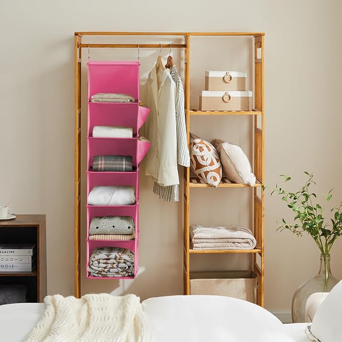 YOUDENOVA Hanging Closet Organizer, Closet Hanging Storage Shelves