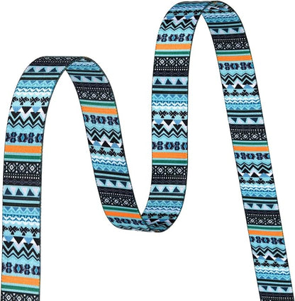 MarukoPet Dog Collar and Leash Set, Adjustable for Small Medium Large Dogs Puppy, Cute Design with Bohemia Floral Tribal Geometric Patterns Boys Girls Dog Collar(Green Bohemia Set,XS)