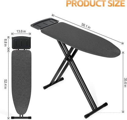 APEXCHASER Ironing Board Full Size, Iron Board and Ironing Board Set Height