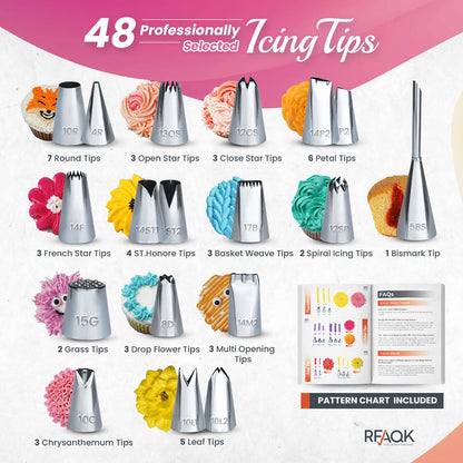 200PCs and 230PCs Cake Decorating Kit for Cake Cupcake and Cookies Decoration