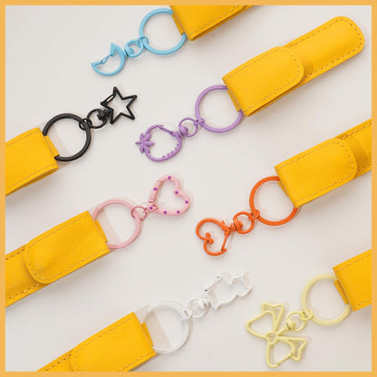 KSYN KO-KO 180PCS Heart Keychain Clasp DIY Set – Colorful Heart Clasps with Key Rings, Chains, and Jump Rings for Keychain, DIY Crafts, Bag Charms, Gifts and Party Favors – 30 Full Sets in 10 Colors