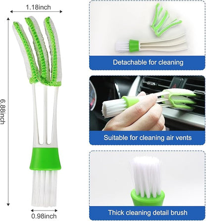 Car Interior Duster Detail Brush Cleaning Kit, Soft Microfiber Towels Dashboard