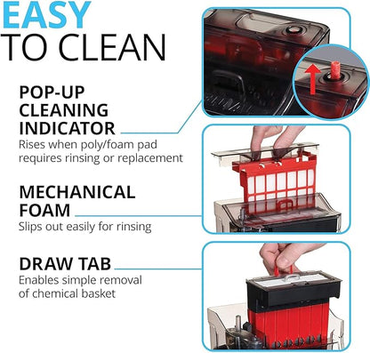 Fluval C3 Power Filter, Fish Tank Filter for Aquariums up to 50 Gal.