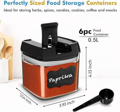 Shazo 6 PC Airtight Food Storage Containers