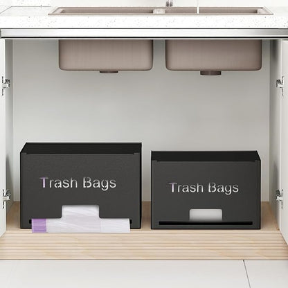 2-Pack Trash Bag Holder Dispenser, Stackable Garbage Bag Dispenser, Extra Large
