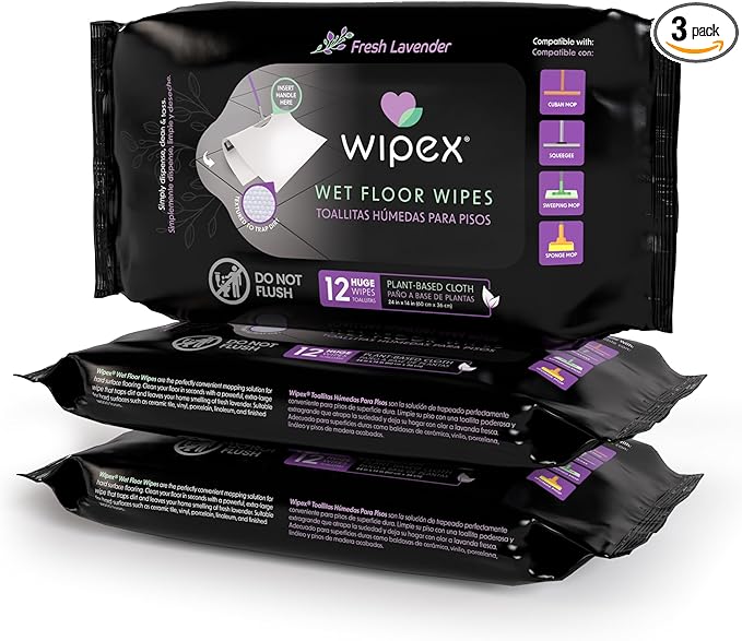 Wipex Plant Based XL Wet Floor Wipes