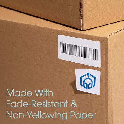 8.5" X 5.5" Matte White Printable Half Sheet Shipping Labels (100 Sheets, 200 Stickers) Mailing and Address Labels for Laser & Inkjet Printers - Spartan Industrial Template R025