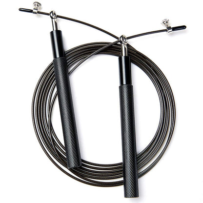 Speed Skipping Rope Adjustable Jumping Rope with Aluminium Alloy Handle and Ball Bearing Tangle-Free Exercise Rope for Home Exercise & Slim Body , Cross Fit Training, Fitness, Exercis Ideal for Aerobic Exercise