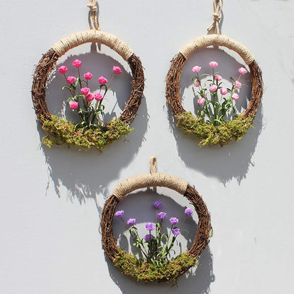 Natural Grapevine Wreath Ring - DIY Craft Vines Base Roll for Rustic Summer Fall Christmas Wreath Door Garland Home Wedding Party Decor Gift Hanging Decor Supplies, 12inch