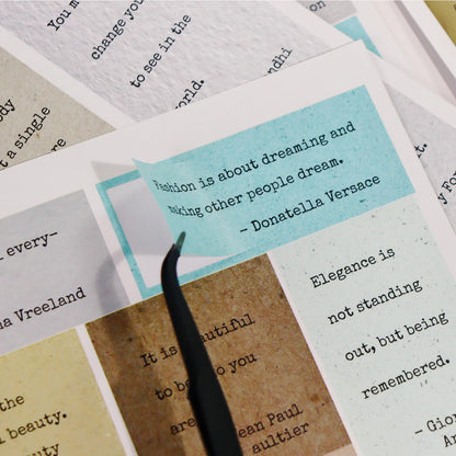 Bomichi Scrapbook Supplies - 24 Sheets 246 Pcs Word Quote Stickers, Junk Journal Supplies for Scrapbooking, Bullet Journal, DIY Craft Card Making