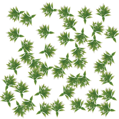 OrgMemory Mini Model Grass, 200 Pcs, Mixed Model Plants, Miniature Plants for School Project DIY Miniature Colorful Flower
