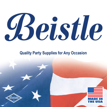 Beistle “50th” Anniversary Yard Signs – 2-Pack Double-Sided Cardstock Lawn Decorations with Gold Print on Wooden Stakes, Fiftieth Party Décor for Golden Anniversary Celebrations, 12" x 15"