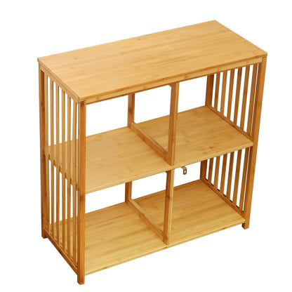 BAMHIGHS 2025 Upgraded 2x2 Cube Storage Shelf - Premium Kallax Alternative | Eco-Friendly Bamboo Bookshelf | Heavy-Duty Organizer for Living Room, Nursery & Office