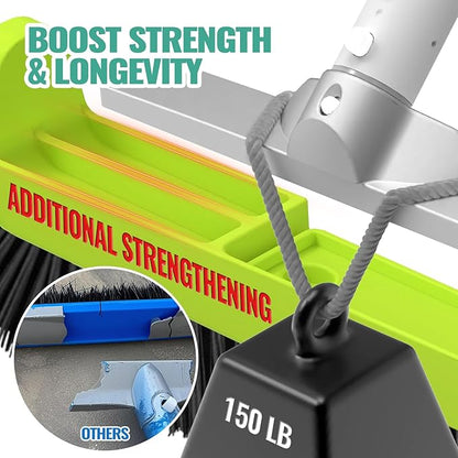 18" Pool Brush Head for Cleaning Swimming Pool Walls, Curved Ends