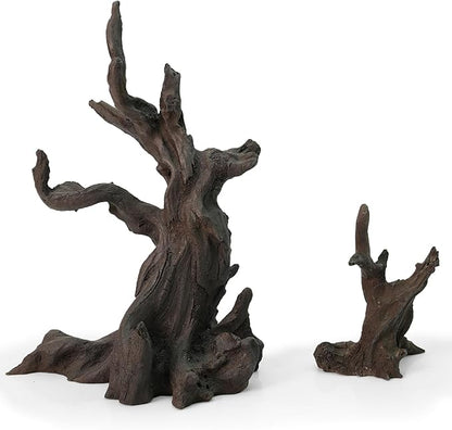 FZONE Resin Aquarium Driftwood, Aquarium Tree Decoration for Nano Aquascaping and Hardscape