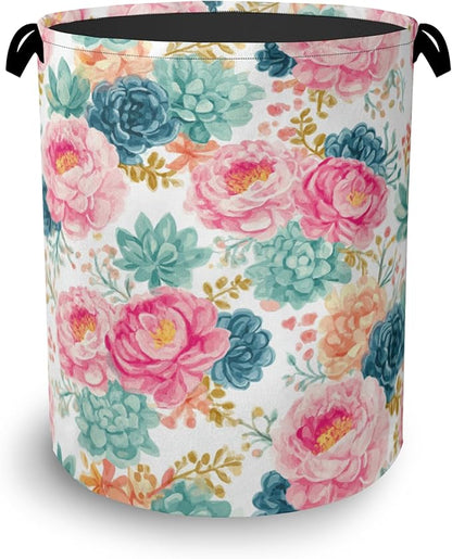 Succulent Plant Laundry Basket