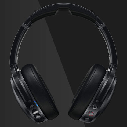 Skullcandy Crusher ANC Over-Ear Noise Canceling Wireless Headphones with Sensory Bass, 24 Hr Battery, Microphone, Works with Bluetooth Devices - Black
