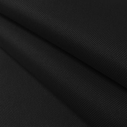 Waterproof Canvas Fabric by The Yard 58inch 600D Upholstery Material Polyester Fabric Outdoor Water Resistant Fabric for Sewing Chair Patio Cushion Bag Interior, Pre Cut 1 Yard Black