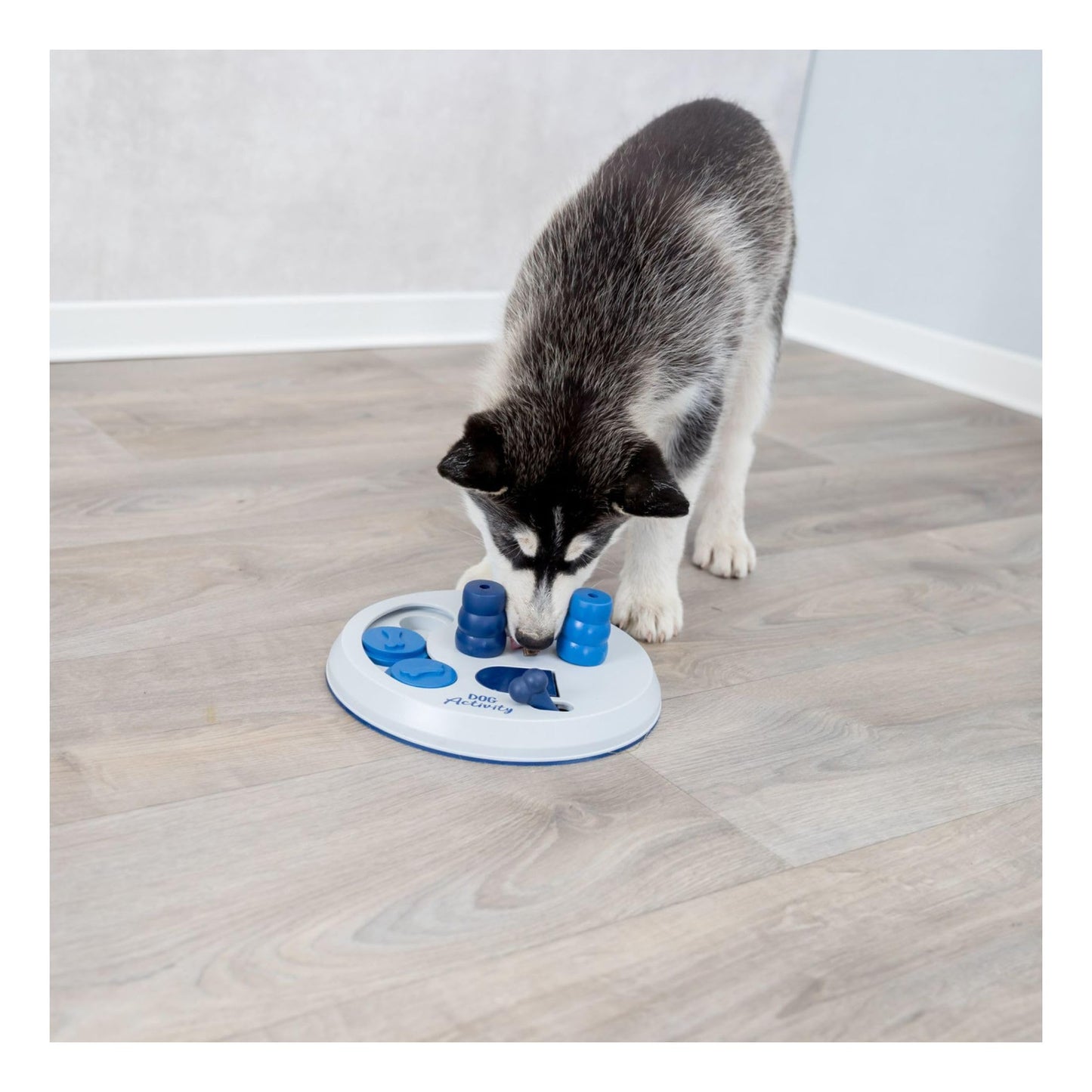 TRIXIE Flip Board Dog Enrichment Toy, Intermediate Level 2 Dog Puzzle, Interactive Treat Game