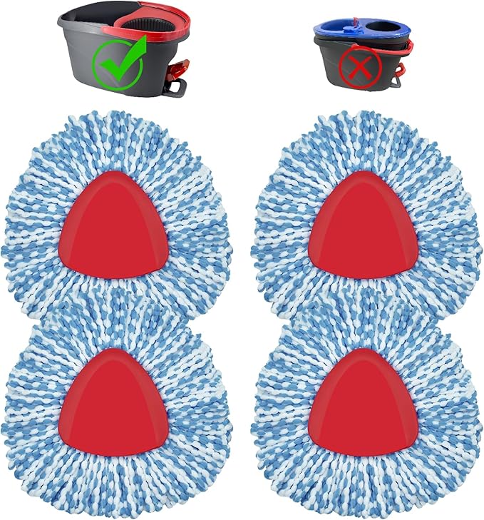 4 Pack Mop Head Replacement Compatiable