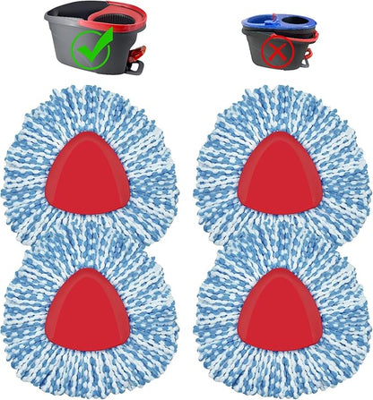 4 Pack Mop Head Replacement Compatiable