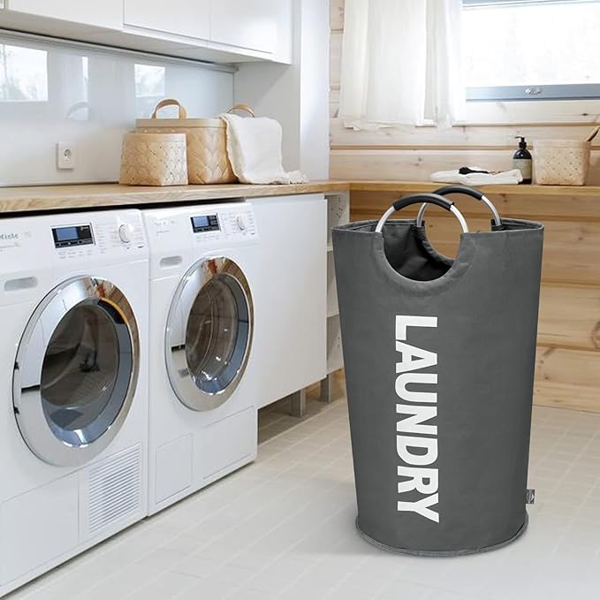 DOKEHOM 125L X-Large Collapsible Washing Laundry Basket Bag