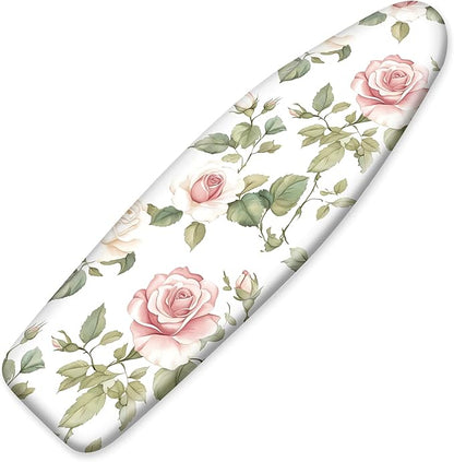 Floral Ironing Board Cover 17.7"x49", Standard Size Iron Board Covers