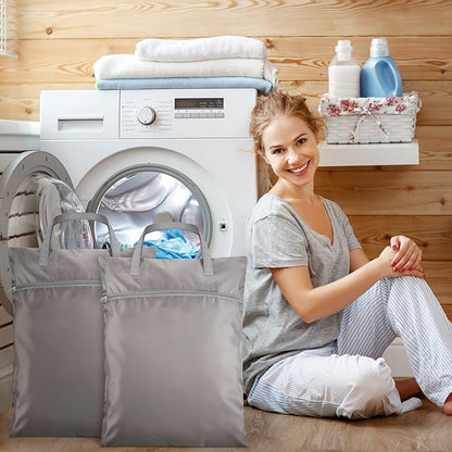 2 Pcs Travel Laundry Bags Waterproof
