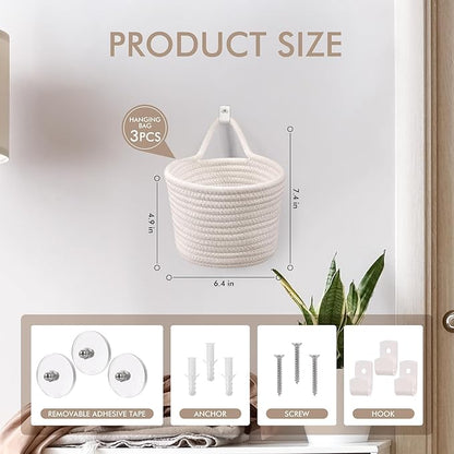 Fabric Wall Hanging Baskets