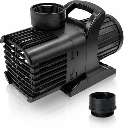 HALF OFF PONDS Submersible Water Pump, 12,500 GPH Pond Pump with 200FT Power Cord and 37FT Max Head, 960W Ultra Quiet Energy Efficient Pump for Koi Pond, Fountain, Waterfall, Water Garden, Skimmer