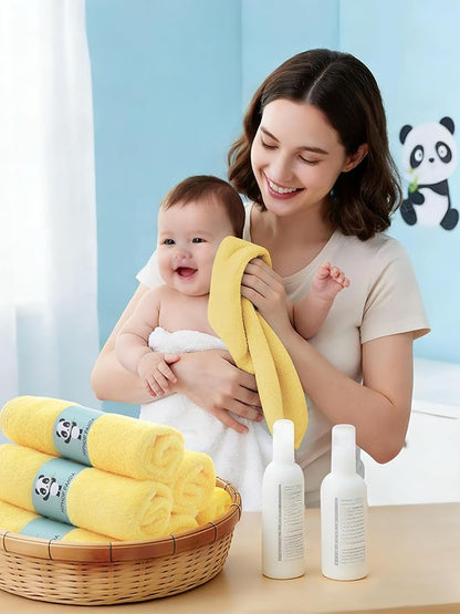HIPHOP PANDA Baby Washcloths, Rayon Made from Bamboo