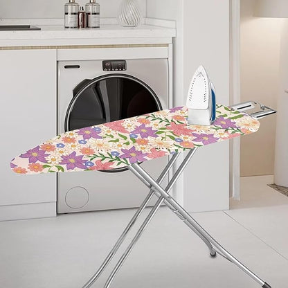 Colorful Flowers Ironing Board Cover and Pad 15 x 54 Heavy Duty Iron Board