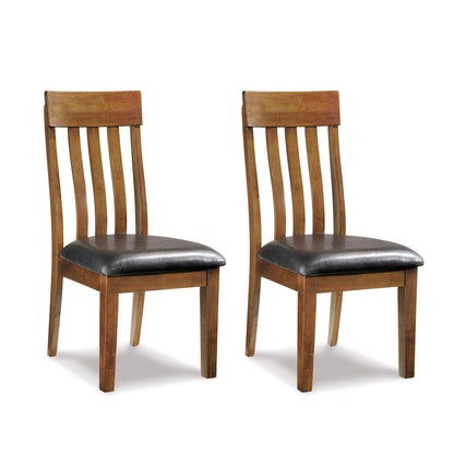 Signature Design by Ashley Ralene Rake Back 19" Dining Room Chair 2 Count, Medium Brown