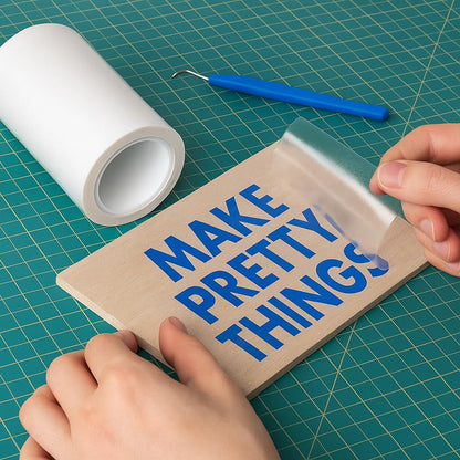 Threadart Strong Grip Transfer Paper | 3 Yard Roll - 12" Wide | Perfect for Textured Glitter Sign Vinyl Applications