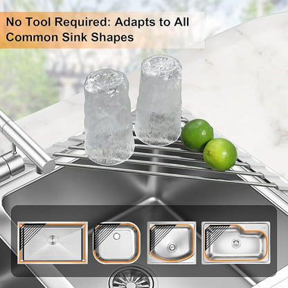 Corner Sink Caddy Triangle Dish Drying Rack