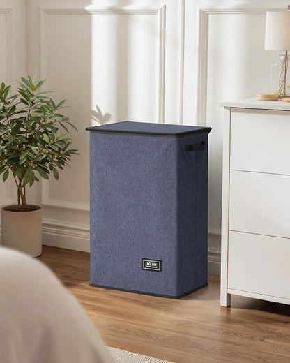 SOLEDI Laundry Hamper with Lid 90L Large & Tall Collapsible Laundry Basket