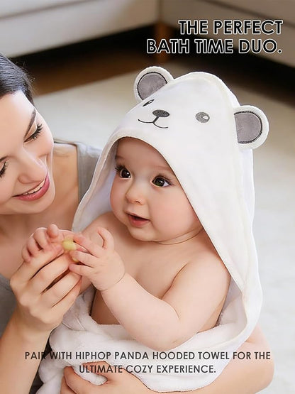 HIPHOP PANDA Baby Washcloths, Rayon Made from Bamboo