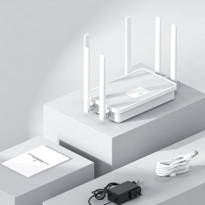 UeeVii WR3000K WiFi6 AX3000 WiFi Router, Dual Band 6-Antennas Wireless Router, Suitable for Wireless Bridge and AP, One-Click WPS&MESH, Good Heat Dissipation