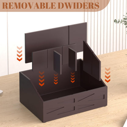 BELO VALE Large Mail Organizer Countertop,Farmhouse Desk and Kitchen Countertop Storage, Letter Sorter, Desk Mail Organizer and Bill Organizer, Desktop File and Paper Holder